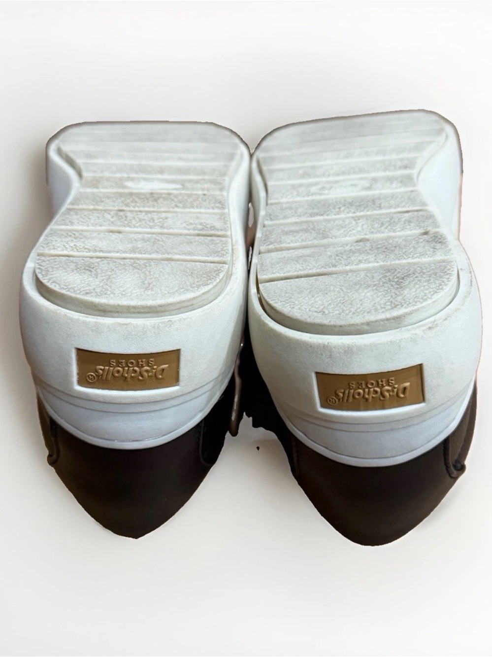 Dr. Scholl's Black Leather Low-Top Sneakers with White Sole - Picture 7 of 9